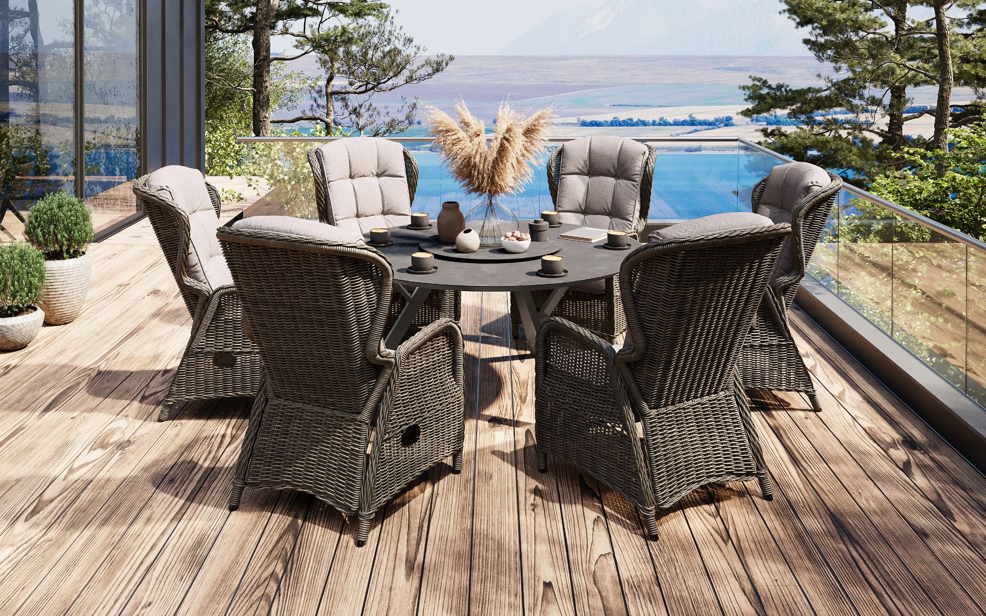 stolar till runt bord